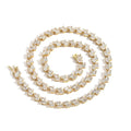 Hip Hop Stylish Double Row Elliptical Zircon Cluster Tennis Chain Fashion Jewelry Tennis Chain Necklace Wedding Chain Gift