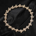Full Diamond Infinite Cross Necklace Hip Hop Jewelry Icy Cross Women Men Clavicle Chain with 18K Gold Plated