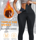 High Waist Sports Fitness Nine-point Pants European and American Breasted Belly Burst Sweat Pants Waist Yoga Pants