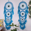 Y-W Bohemian Modern Handmade Macrame extra Long Petrol Large Dreamcatcher Dream Catcher Wall Hanging