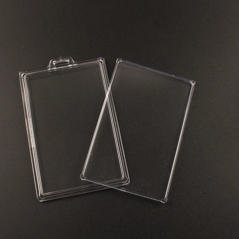 Custom Transparent Plain Hard Abs Plastic Metro Card Holder