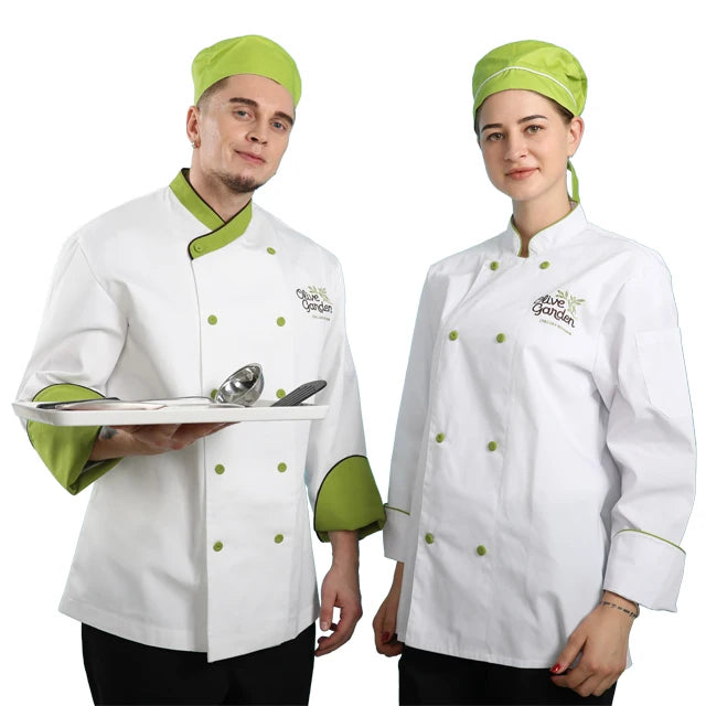 Direct Factory Sell Manager Chef Jacket Cook Coat Oeko-Tex Standard 100 ISO9001 BSCI Audit Custom logo Brand Chef Jacket