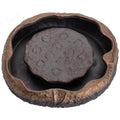 Retro Style Ceramic Porcelain Handmade Gilding Iron Glaze Lotus Pond Pot Tray Small Household Kung Fu Tea Ceremony New Year's