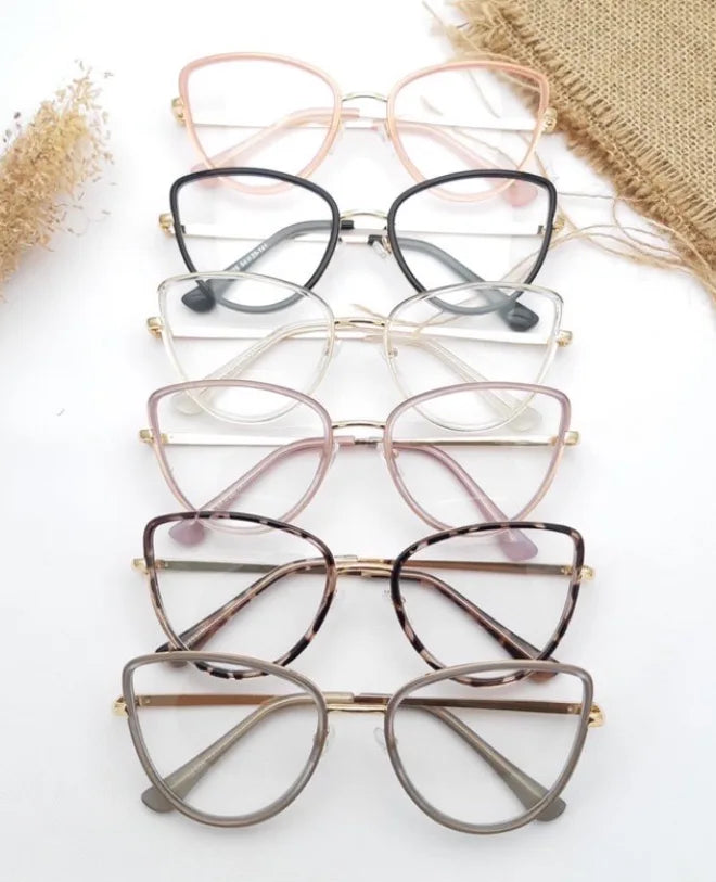 MK2308253 Wholesale New Popular Flat Optical Lenses for Women Fashionable Retro Anti Blue Light Cat Eye Glasses Photochromic