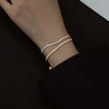 Hot Sale Tennis Box Chain With Cubic Zirconia Gold Plated 925 Sterling Silver Jewelry Bracelet Women