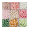 Wholesale DIY Accessories 8mm 10mm 12mm Loose Beads Double Color Gradient Round Crystal Glass Beads for Jewelry Making