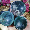 New Products Moss Agate Bowl Polished Healing Natural Gemstone Crystals Bowl for Gift