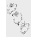 Rotatable Spinner Ring Jewelry 925 Sterling Silver Spinner Rings Rotating Adjustable Fidget Rings for Anxiety