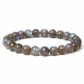 Men Bracelets Natural Healing Energy Labradorite Bracelet Polished 8 mm Lapis Lazuli Beads BangleGemstone Bracelet for Women