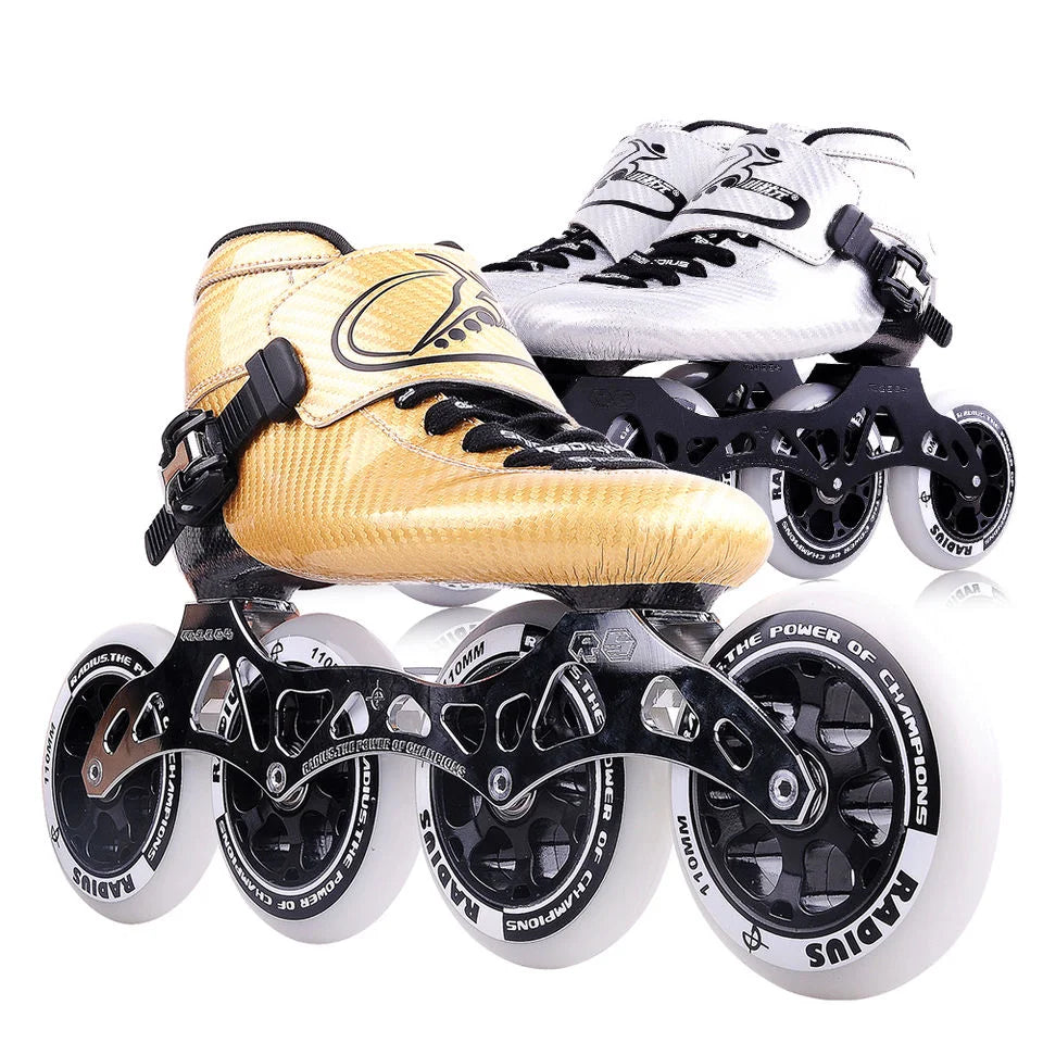 Professional 90mm 100mm 110mm Adult Speed Inline Skates SHR 85A PU Wheels Carbon Fiber PAPASION TXS-01 Women Men Skate Shoes