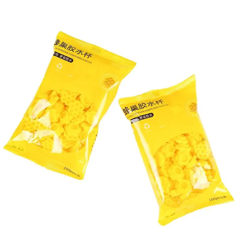 New Lash Tech Supplies Eyelash Extension Glue Holder Adhesive Cup New Shape Disposable Glue Tray