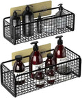 Classics Type Anti-rust Free Drilling Bathroom Shelves Shower Shelves for Bathroom Storage Matte Black