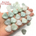 Certified Jadeite Type a Myanmar a Guanyin Jadeite Pendant