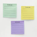 3*3 Minimalist Line Multiple Colors Self-Adhesive Note Pad Planning Time Management Do-List Pocket Memo Stick on Sticky Notes