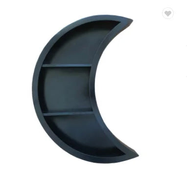 Wooden Living Room Bedroom Wall Mounted Moon Floating Shelves Hanging Storage Display Book Shelf Home Decoration CNLF