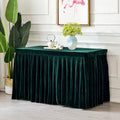 XinLan Modern Solid Thick Fold Velvet Emerald Green Table Cloth Banquet Dining Room Wedding Meeting Table Cloth