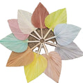 2025 Focus Wholesale Bleached Palm Leaf Fan Natural Dried Flower 35-40cm Length Mother's Day Easter Wedding Graduation Office