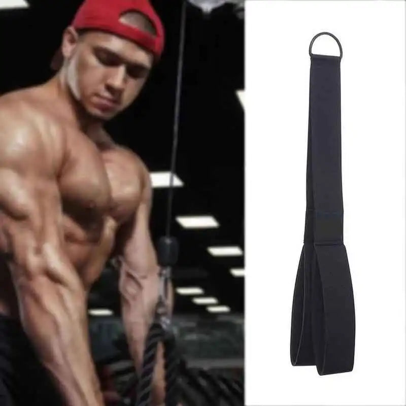 Customized Logo Single Handle Triceps Rope High Quality Fitness Accessories for Gym Bodybuilding Training Made Durable Webbing