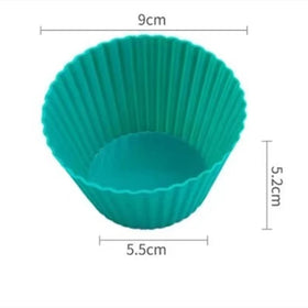 Large 9cm Reusable Silicone Muffin Cupcake Liners Holder Molds Non-Stick Bakeware for Baking