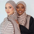 Factory Sale Printed Palestinian Keffiyeh Scarf Chiffon Palestine Hijab for Muslim Women Autumn Head Scarf Kufiya Shawl