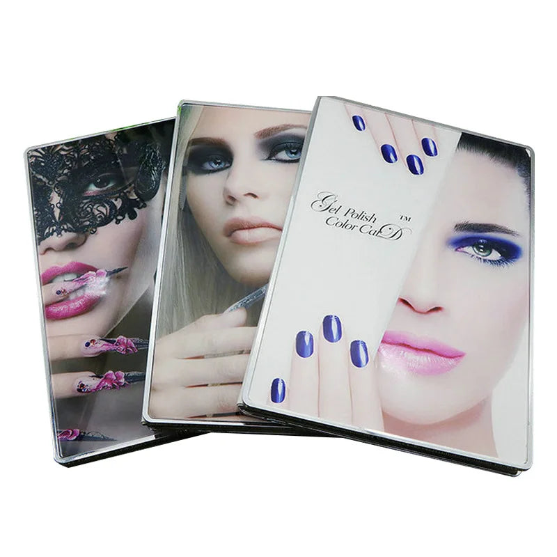 Newest Wholesale Acrylic Nail Color Card Display Book Removable 120 Tips Nail Color Display Book