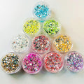 Wholesale Bulk Eco-Friendly Cosmetic 1kg Mixed Chunky Glitter for Face Body Nail Multi Color 1mm-6mm PET Craft Decoration