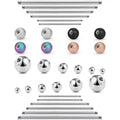 316L Surgical Stainless Steel Ball Fine Internally Threaded Replacement Spike Bead Gold Piercing Accessory Wedding Gift Barbell