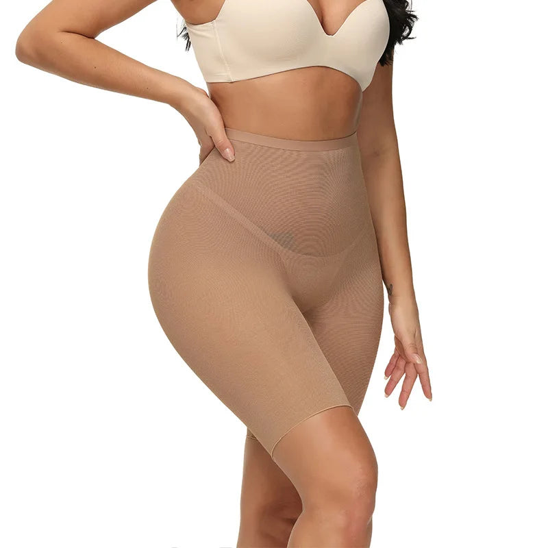 Wholesale Ultrathin Transparent Body Shaper Panties High Waist Tummy Control Slip Shapewear Breathable Women's Underwear