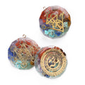 Healing Chakra Orgonite Crystal Stone Pendant Necklace for EMF Protection Men and Women