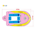 Waterhan PVC Exercise Ball Inflatable 6-Person Bay Breeze Boat Swimming Pool Floating Island 120CM Waterproof Portable