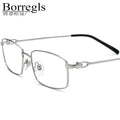 Borregls Alloy Glasses Frame Men 2025 New Brand Design Square Eyeglasses Metal Full-Rim Spectacle Optical Eyewear 150252