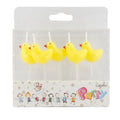 Cute Yellow Chicken Shaped Birthday Candles for Kids