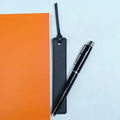 Sublimation Logo Modern Plain Reading Bookmark for Kids Vintage Personalized Pu Genuine Leather Bookmark