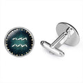 Wholesale French Brass Zodiac Silver-Plated Custom Printing Environmentally Friendly Men's Shirt Cufflinks High Quality