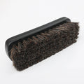 Premium Horsehair Shoe Cleaning Brush Concave Solid Wooden Handle Horse Mane Hair Shoe Polish Brush