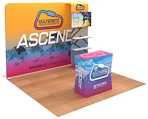 Tension Fabric Exhibition Expo 10x10 Retail Tradeshow New Design Portable Aluminum Tube Trade Show Custom Exhibition Booth