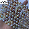 Three Mix Color White Natural White 10-11mm Round Freshwater Natural Real Pearl Strand CMA Certified OEM/ODM Brand for Wholesale