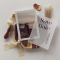 Vellum Layered Wedding Invitations and Save the Dates with Photo