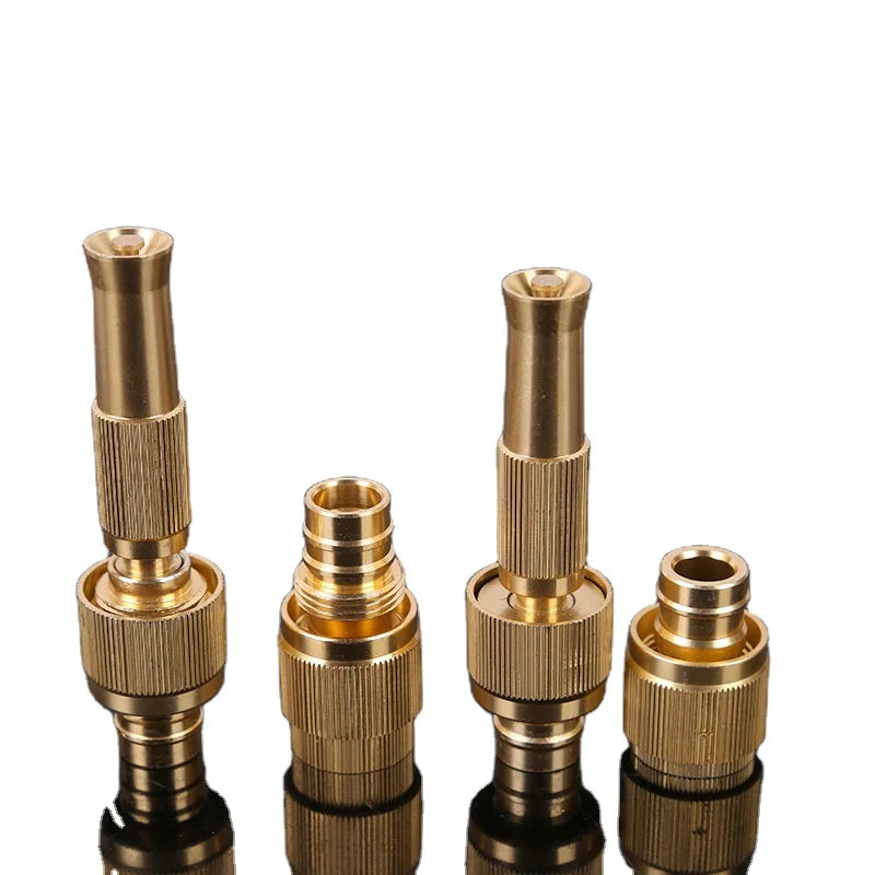 Alloy Integrated Washer Nozzle and Adapter Faucet Fits Standard Hoses Adjustable Sprayer High Pressure Hose Spray Nozzle