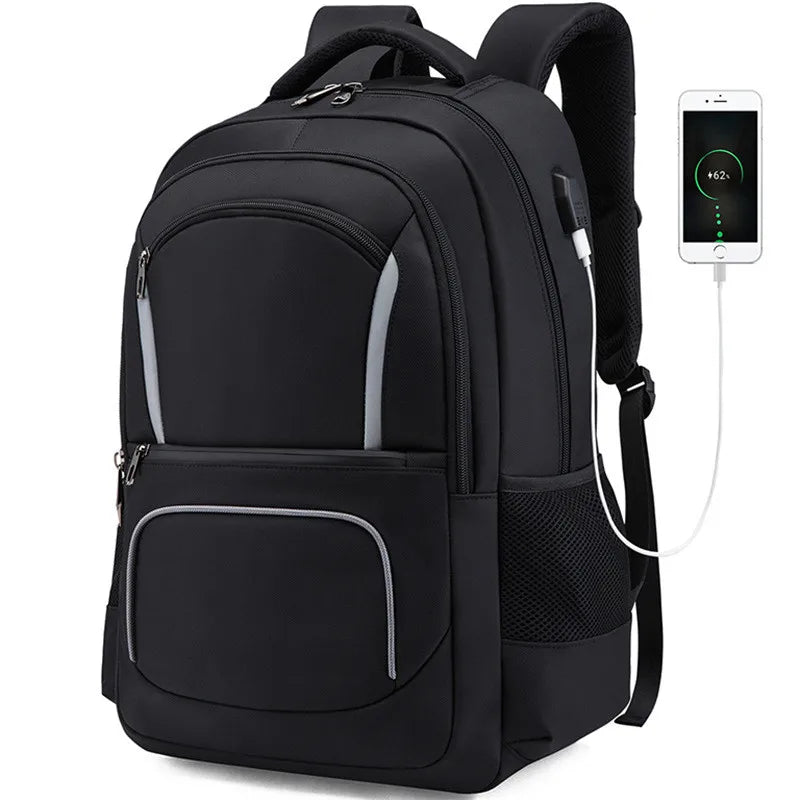 Customized Men's Outdoor USB Large Capacity Waterproof Business Bag