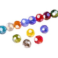 Small Bridge 3 4 6 8mm Round Faceted Colorful Glass Crystal Beads Loose Spacer for Jewelry Making Needlework Bracelet Trendy