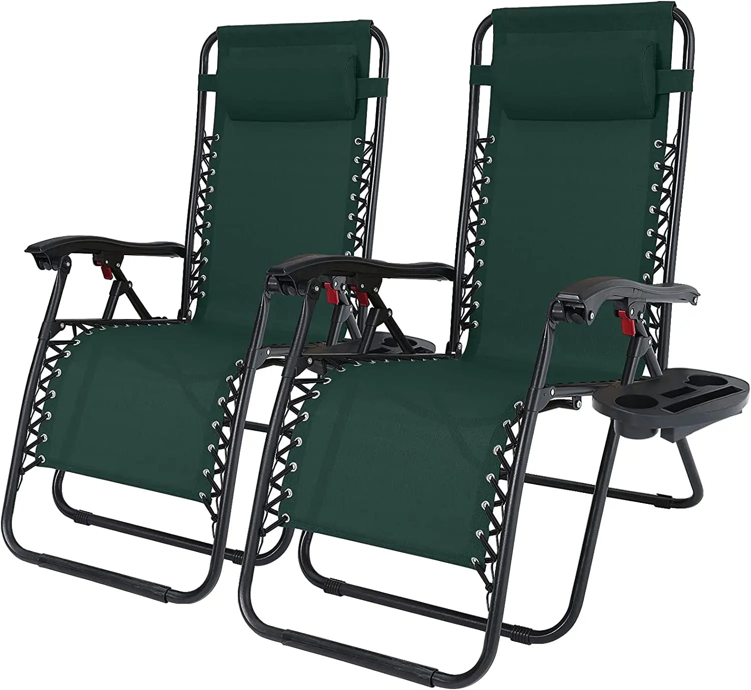 Woqi Giant Garden Sun Loungers Chair Beach Lounge Foldable Pool Loungers Zero Gravity Chair with Canopy