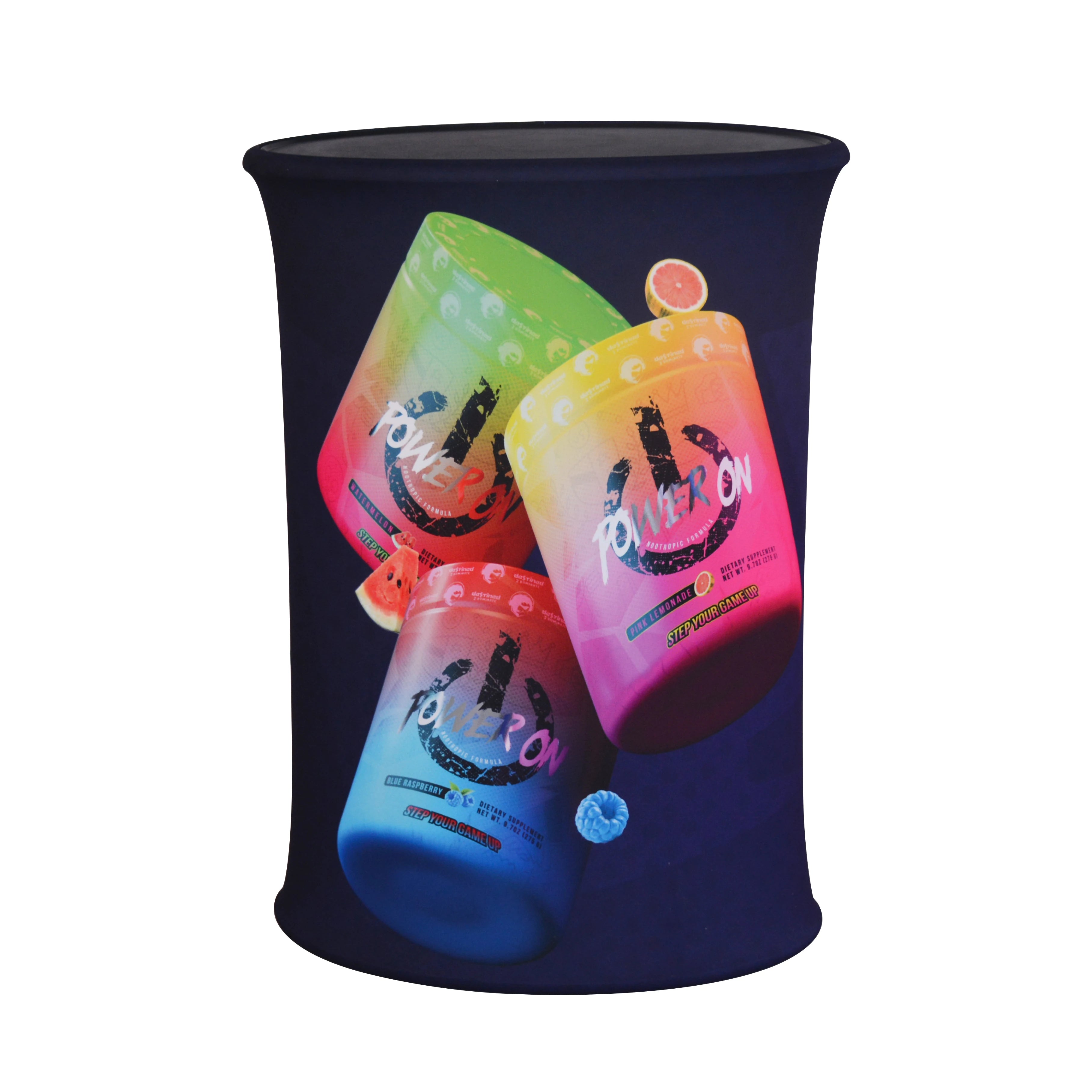 Quick Assembly 1 Minute Set-up Portable Modern Custom Color Promotional Table Counter Advertising Aluminum Alloy Pole Table