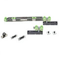 Stainless Steel Linkage Sliding Door Pulley Hanging Rail System Nickel Finish 100kg Capacity Modern Design Apartment Use Two