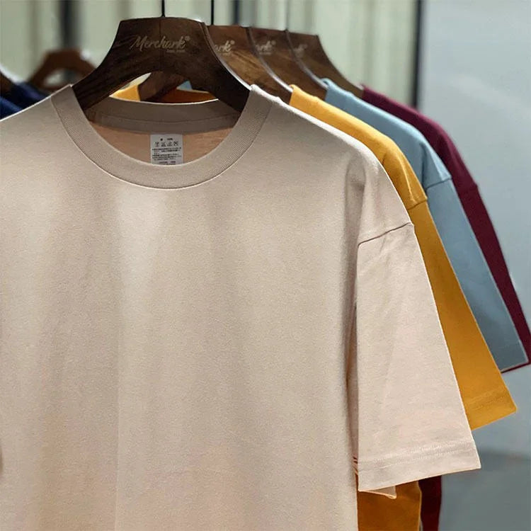 High Quality Plain Oversize T-shirt Printing Blank 100% Cotton Men T-Shirts