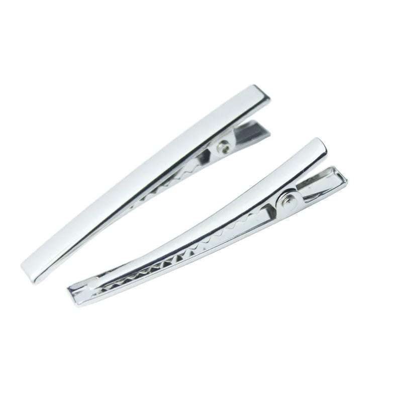6mm*5cm 2Inch Slim Rectangle Metal Alligator Hair Clip Plain Narrow Duckbill Hairpins for DIY Hair Accessories