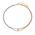 18K Gold Silver Stainless Steel Snake Bone Chain Necklace Unique Cold Light Wind Design Ins Fashion Pendant Necklaces Color