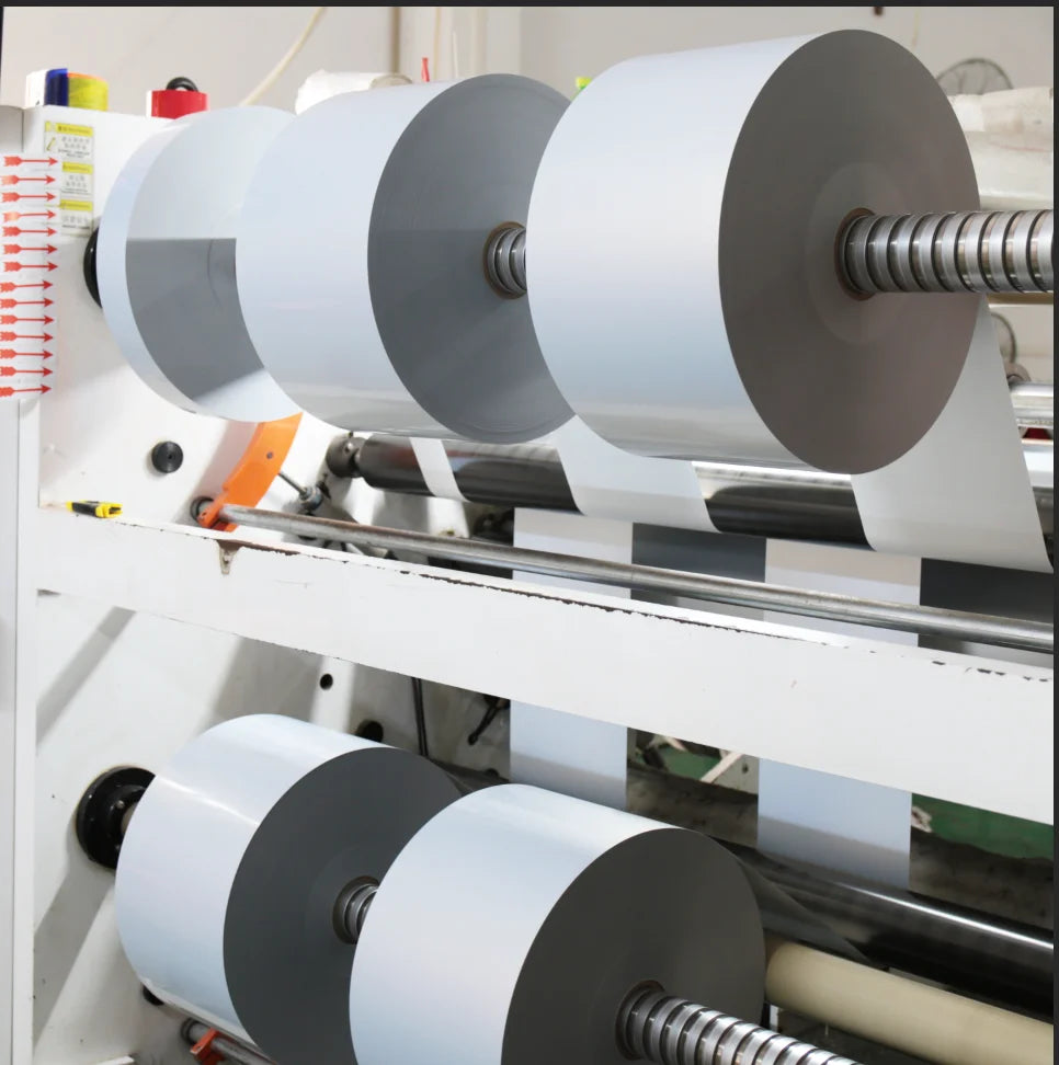 Factory Supply PP PE PET PVC BOPP Vinyl Matt Silver Transparent Self Adhesive Transfer Thermal Label Paper Jumbo Roll