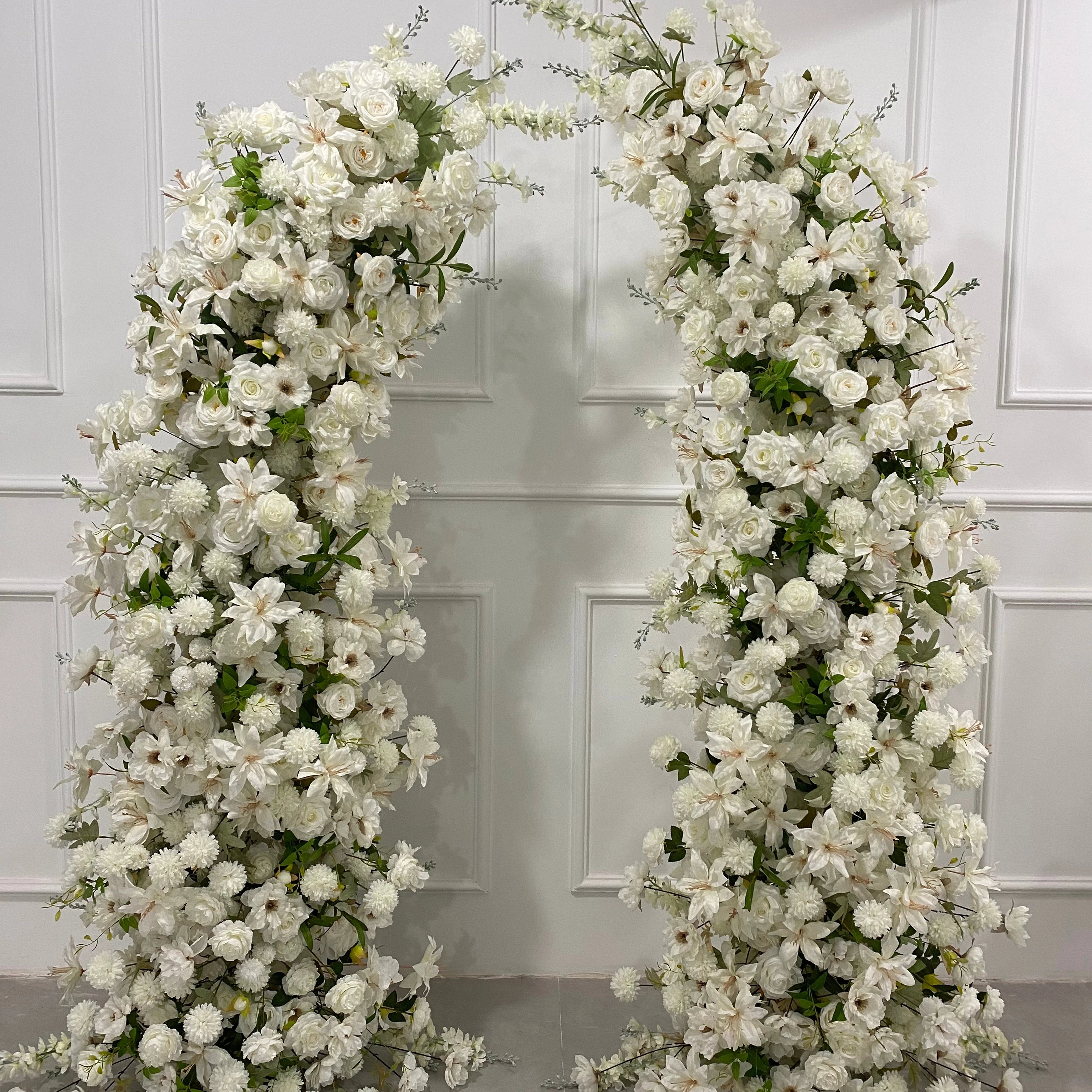 Wholesale Wedding Horn Arch Flower Wedding Arch Horn With Flower Artificial Horn Flower Arch for Wedding Decoration