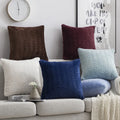 Amity Factory Wholesale Solid Soft Short Plush Cushion Cover Geometric Pattern Pillow Case for Living Room Sofa Decoration